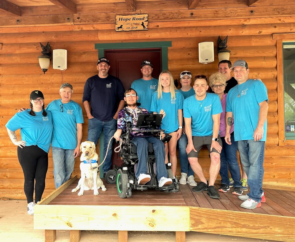 Carson C And Dog With Bb Team