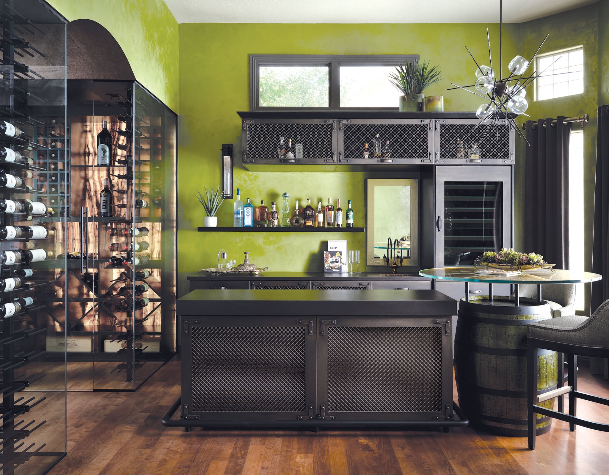 Step Inside this Eclectic Office, Complete with a Built-In Wine Bar ...