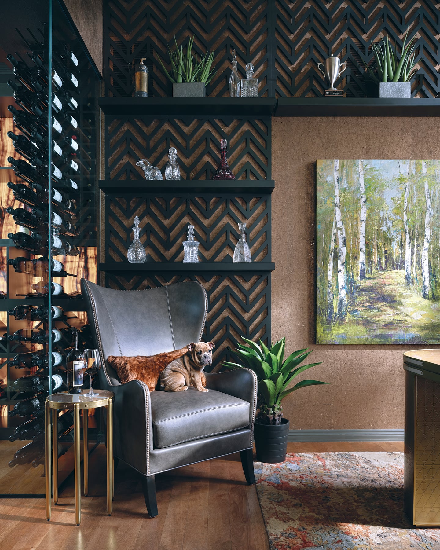 Step Inside this Eclectic Office, Complete with a Built-In Wine Bar ...