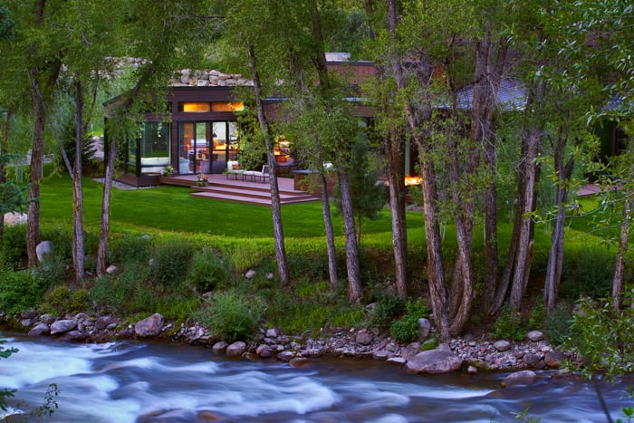 A Mountain Modern Estate on Roaring Fork Riverfront - Colorado Homes ...