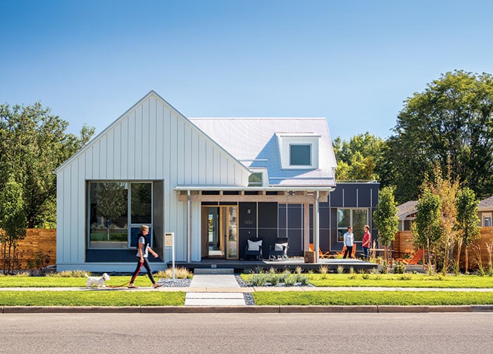 A Modern House in Louisville's Charming Old Town Colorado Homes