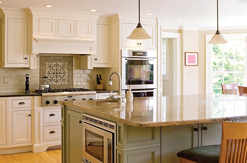 Grothouse - A Two Tier Kitchen Island takes center stage