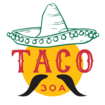 Taco30a Mustache Logo