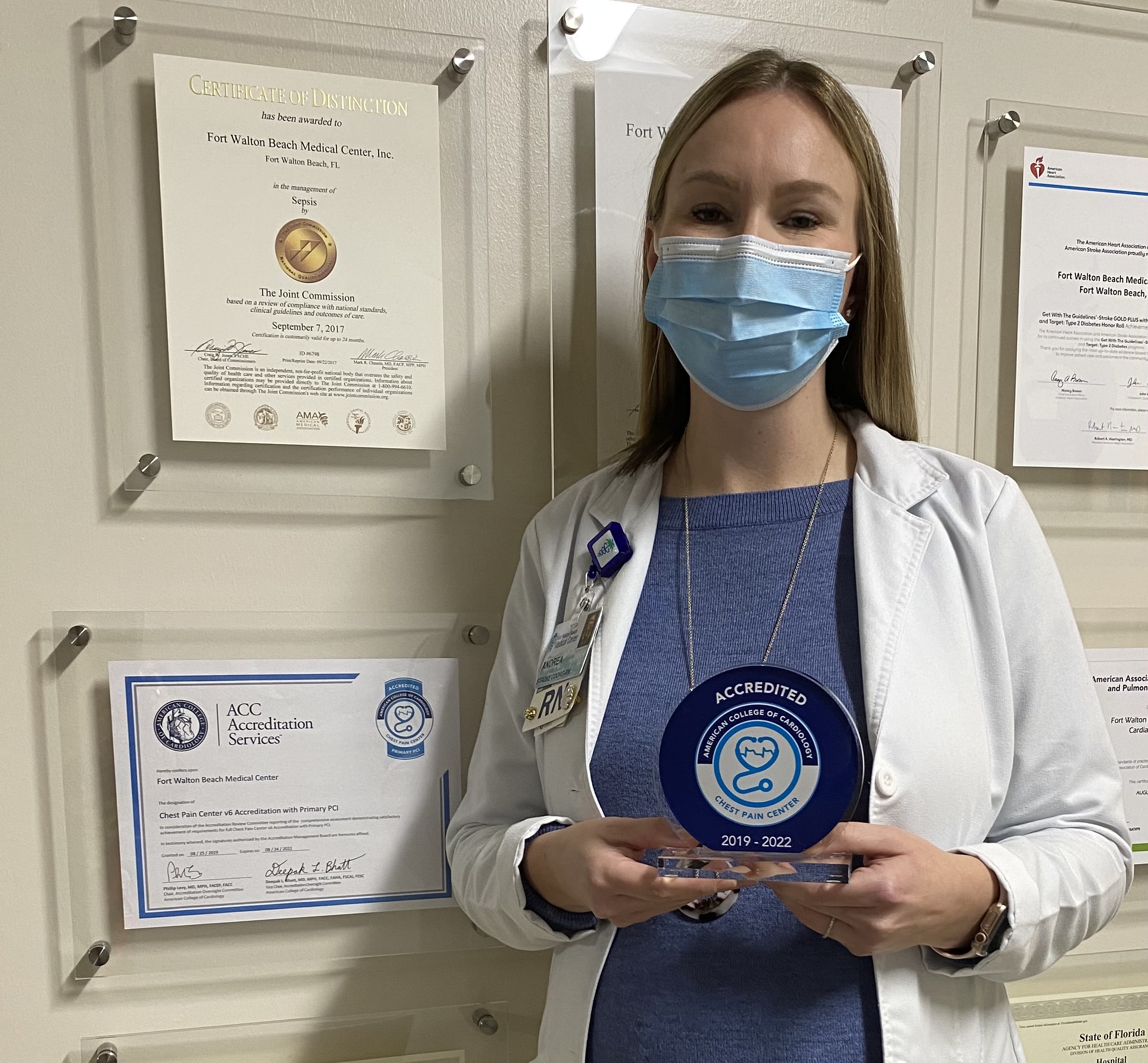 FWBMC Recognized for Excellence with ACC Chest Pain Center