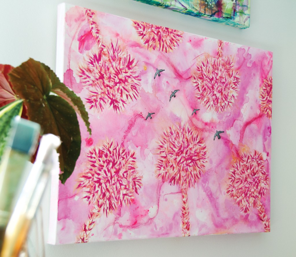 Pink Palm Painting Cc Copy