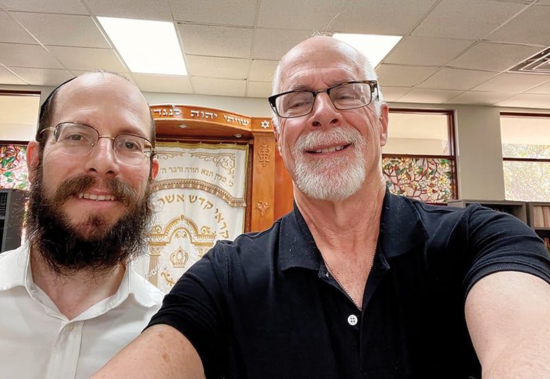 Rabbi Shaya Tenenboim and Steve Bornhoft