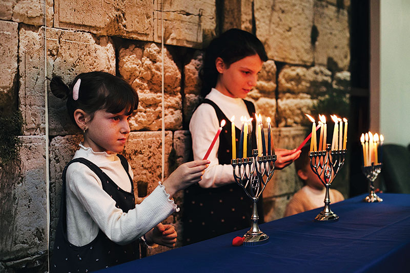 Chanukah candle lighting
