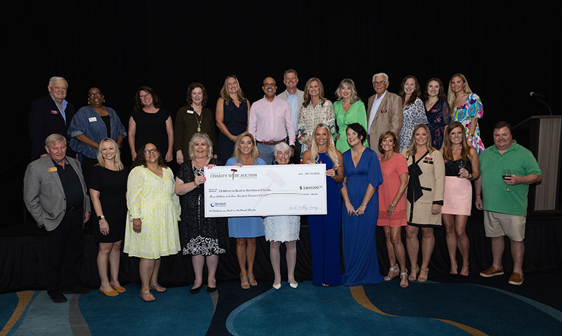 Destin Charity Wine Auction Check Presentation