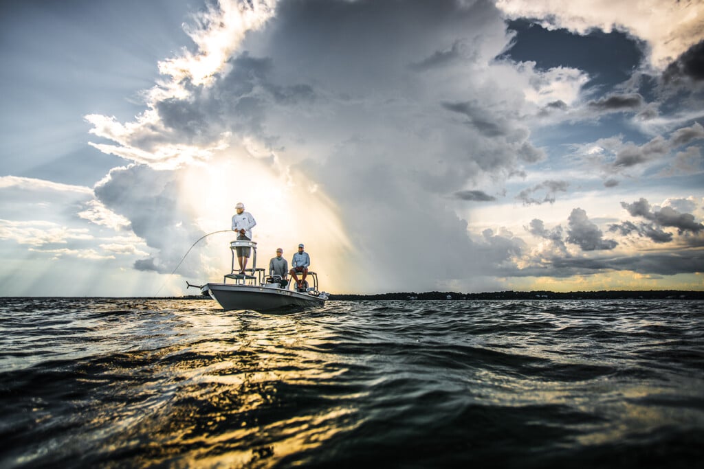 Mike Dawkins Pulling On Tarpon Hero