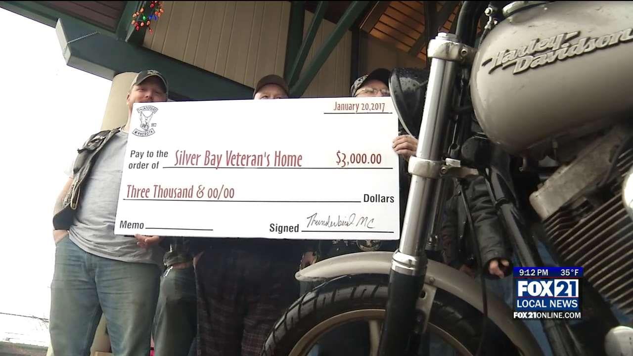 Thunderbird Motorcycle Club Gives Donation to Minnesota Veterans Home