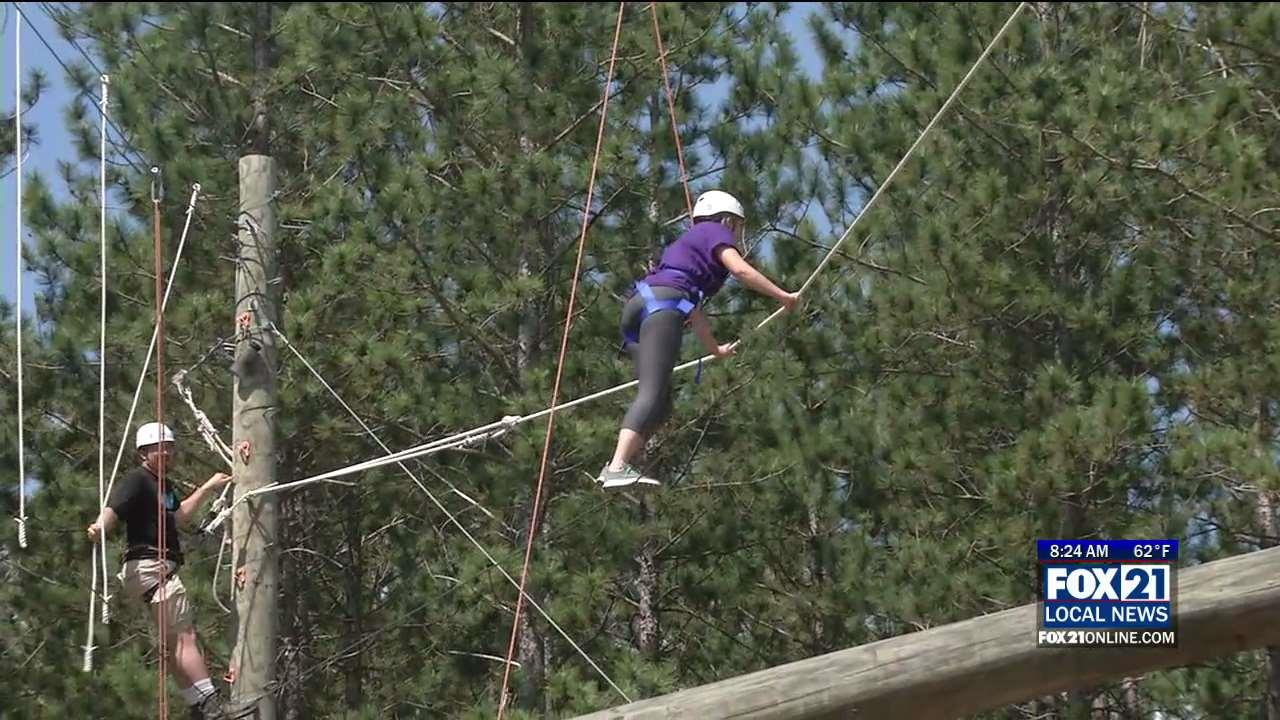 Conquering the Ropes Course at YMCA Camp Miller