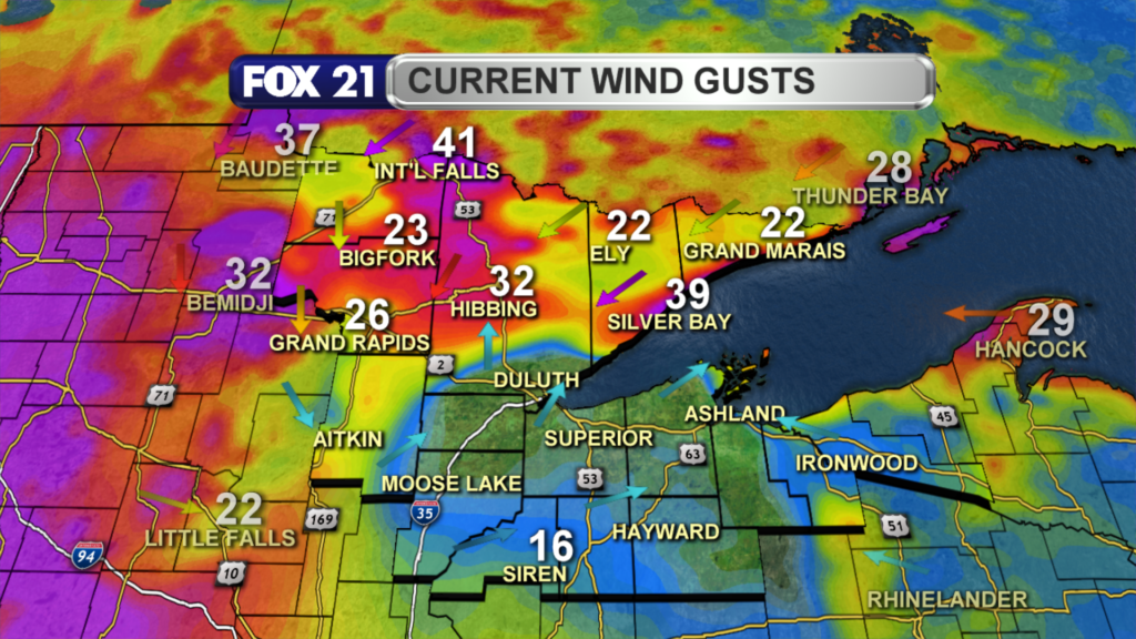 DMA Current Wind Gusts And Direction - Fox21Online