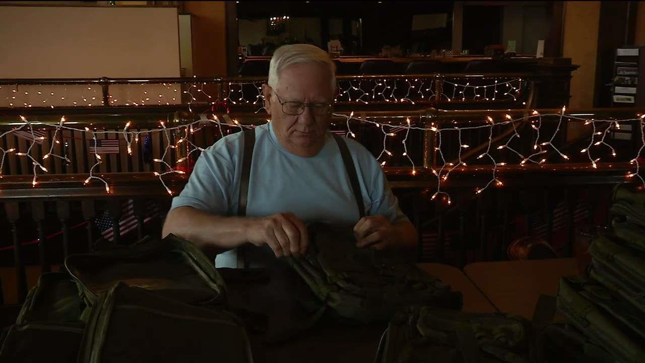 Volunteers Pack 40 Backpacks for Homeless Vets