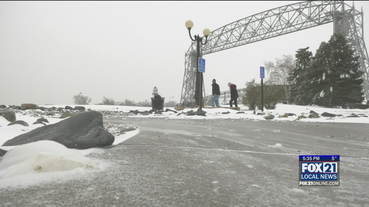 Duluth Snow Brings Central Minnesotans Up the North Shore