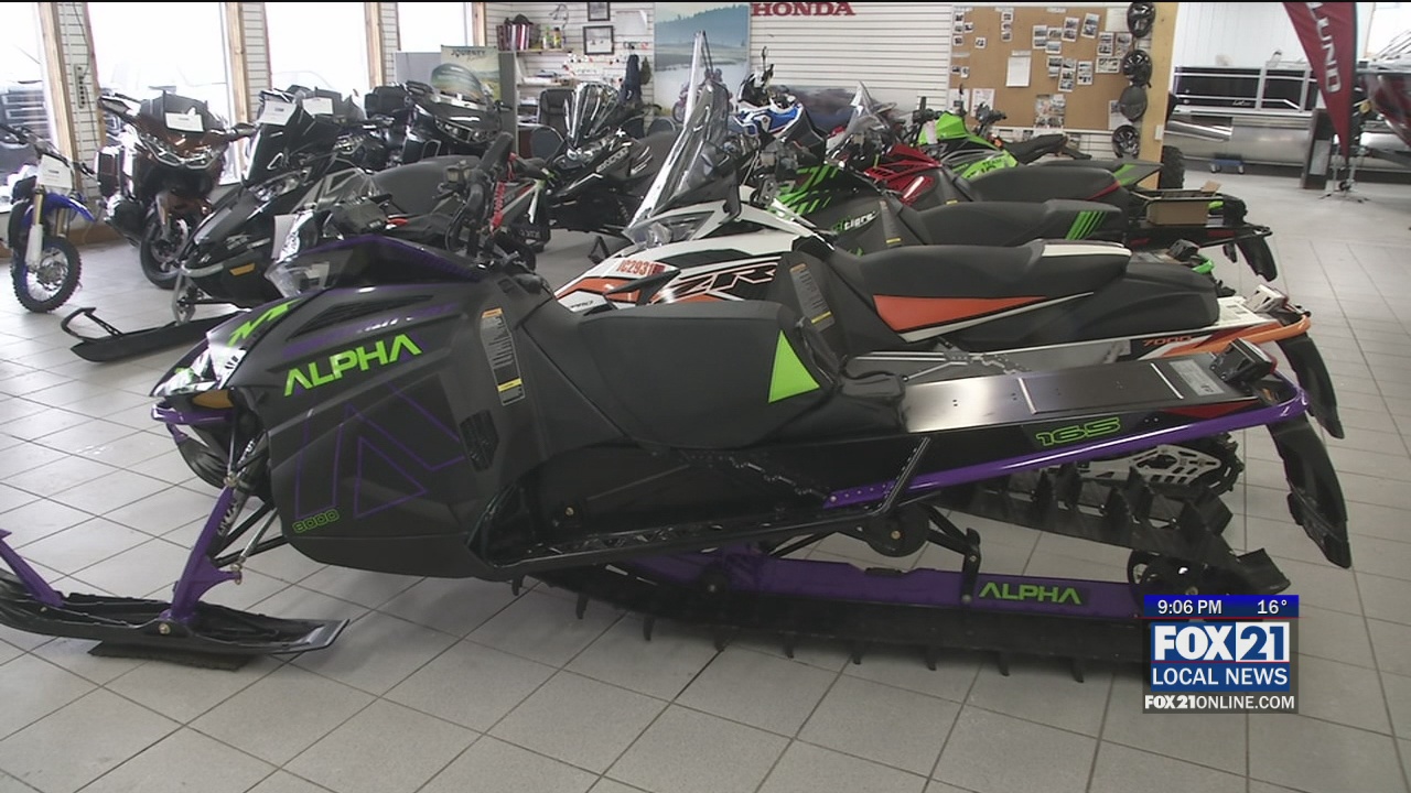 Snowmobile Shops Keeping Busy During All The Snow