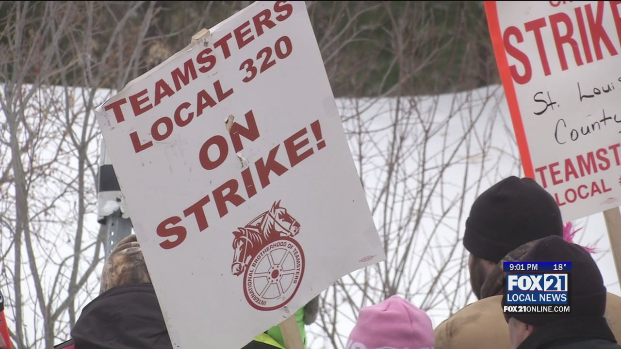 Day Three of Teamsters Local 320 Strike Brings Snow and Tensions ...