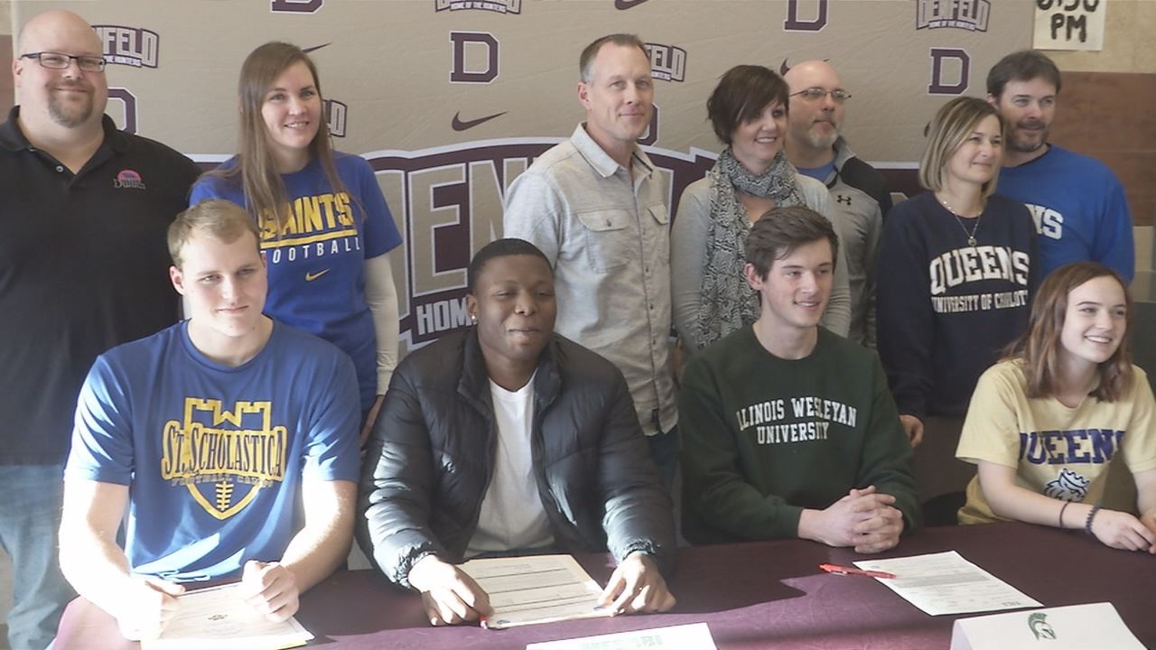 Denfeld Celebrates National Signing Day with Four Student-Athletes