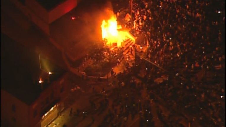 Third Precinct On Fire