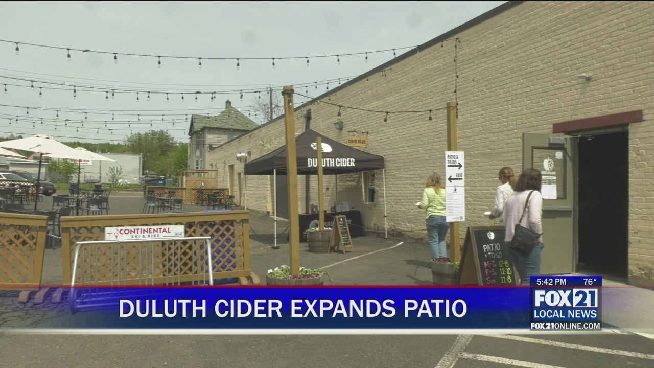 Outdoor Seating Available at Duluth Cider