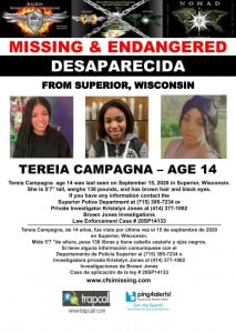 Tereia Campagna Missing