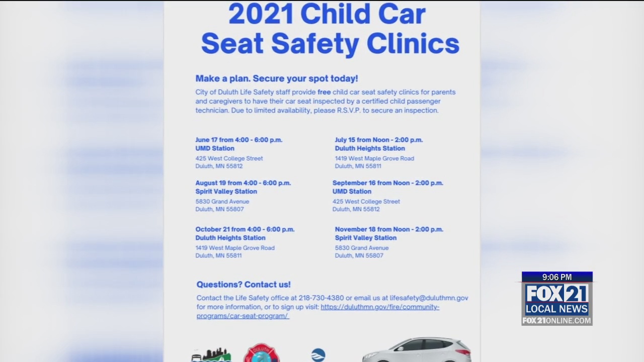 Car Seat Clinics to Return this Summer