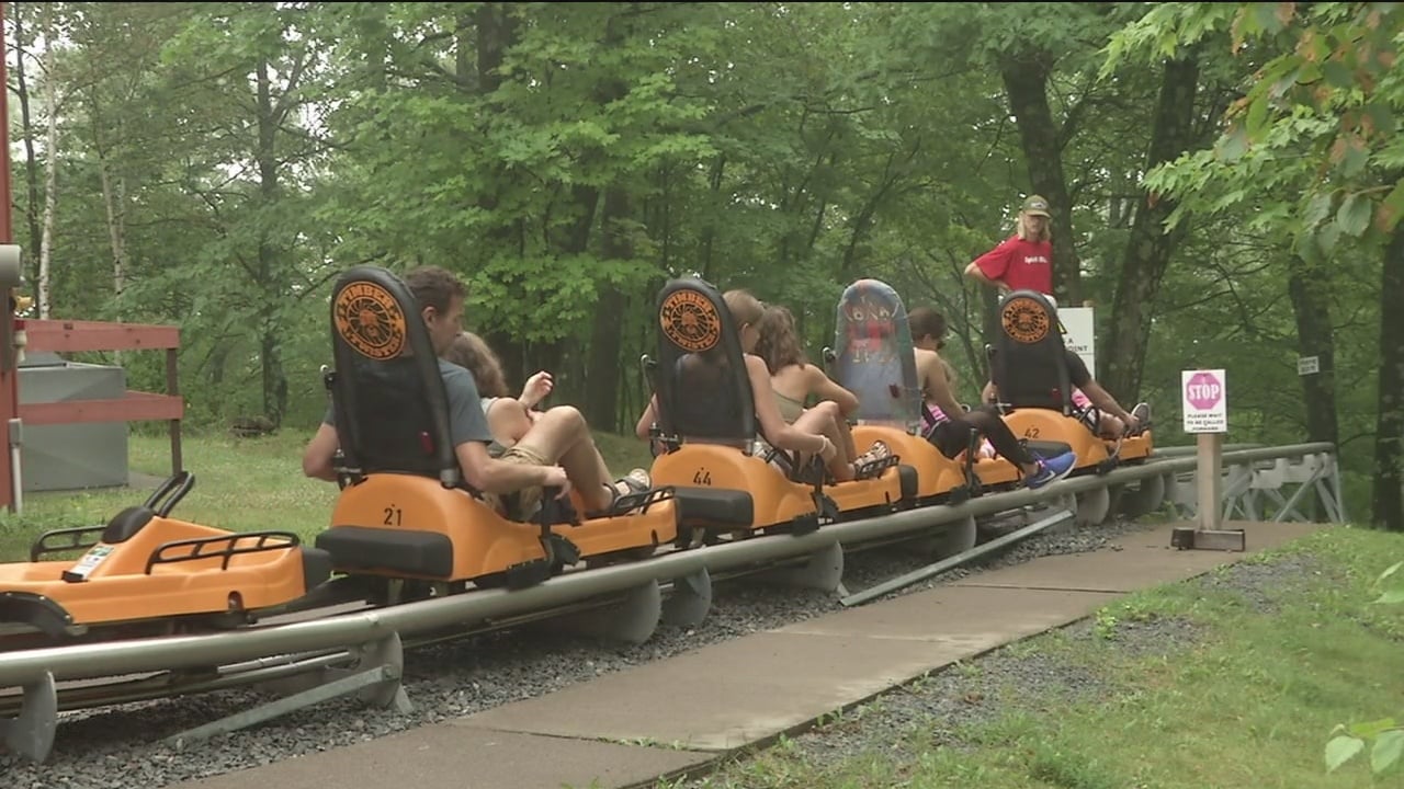 Twisting Through the Trees on Spirit Mountain s Alpine Coaster