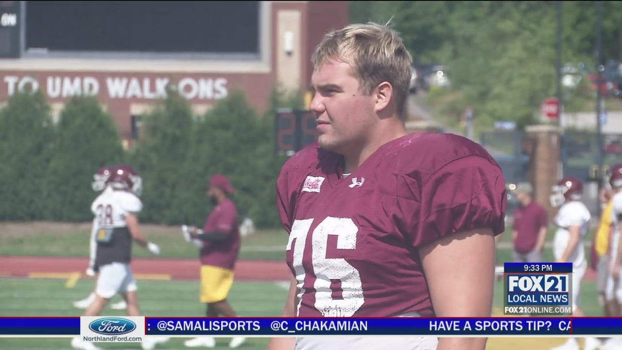 UMD's Brent Laing Named to 2022 Senior Bowl Watchlist - Fox21Online