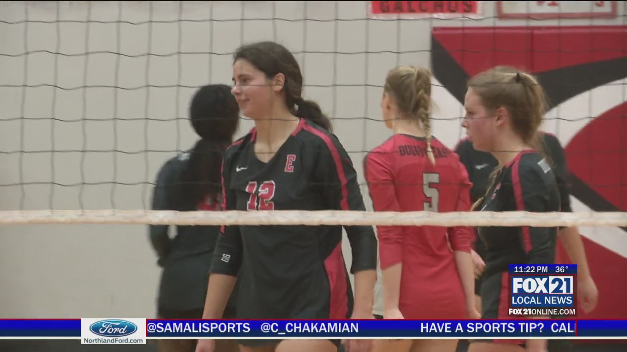 Duluth East Volleyball Sweeps Duluth Marshall on Senior Night