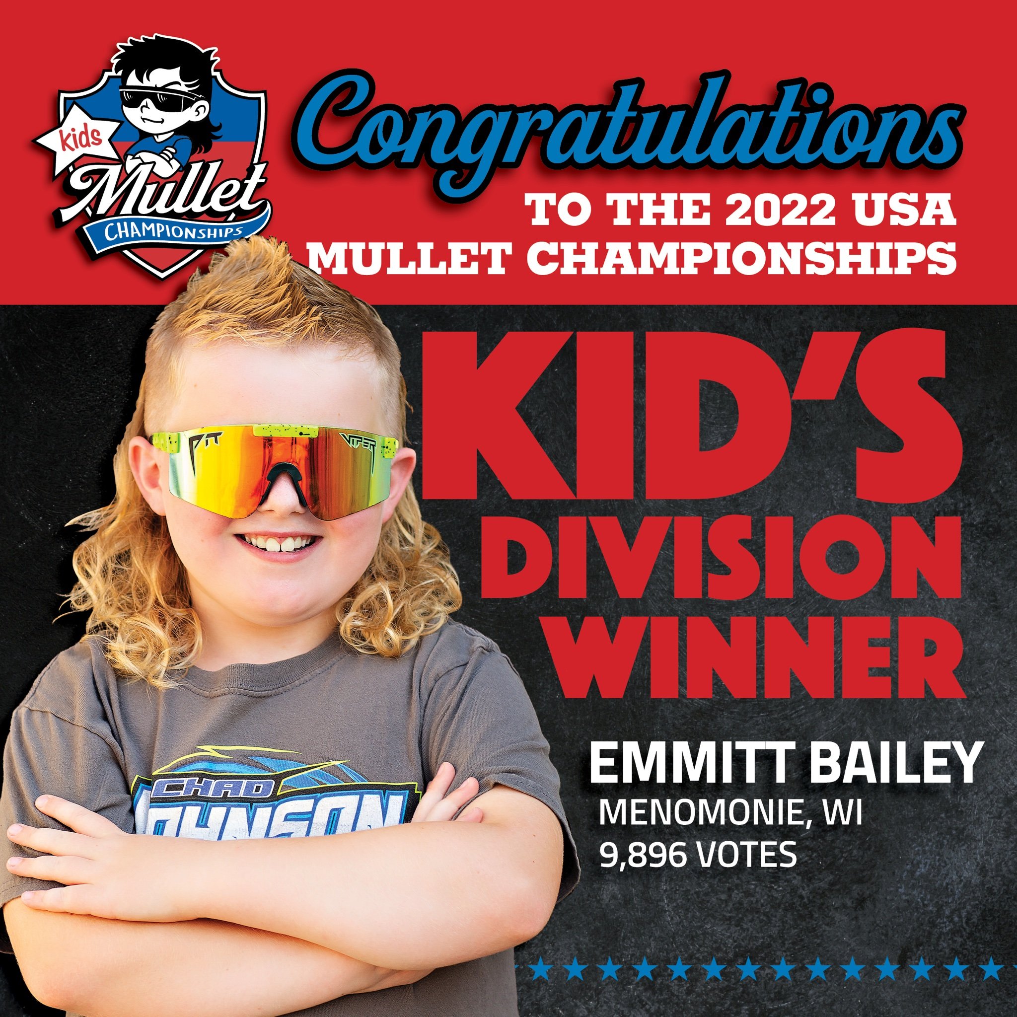 EmVP: Wellsville boy places 13th in USA Mullet Championship