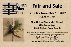 Duluth Fiber Guild 2022 Fair And Sale