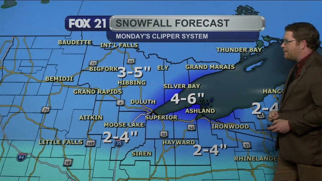 Sunday Evening Northland Forecast