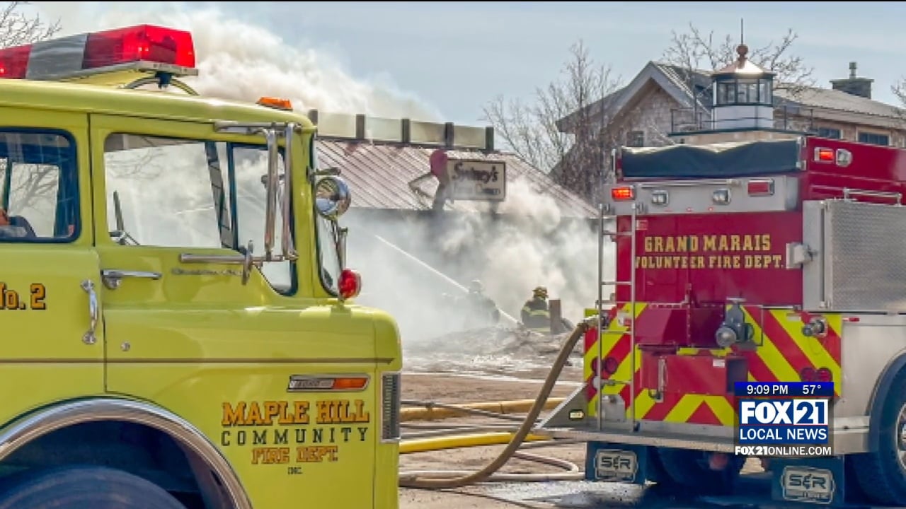 Fire Destroys Grand Marais Eatery Three Years Since Downtown Businesses