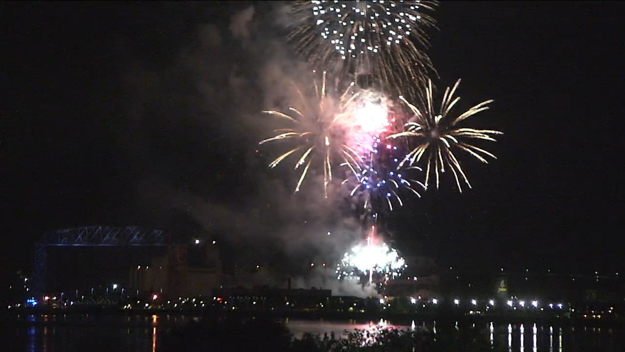 Fireworks Take Over Duluth Harbor At 4th Fest