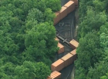 Pennsylvania Train Derailment Silicone Pellets Found Leaking Out Of   Pennsylvania Train 