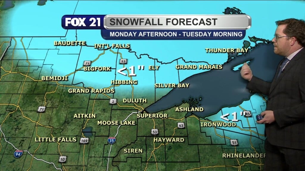 Sunday Evening Northland Forecast