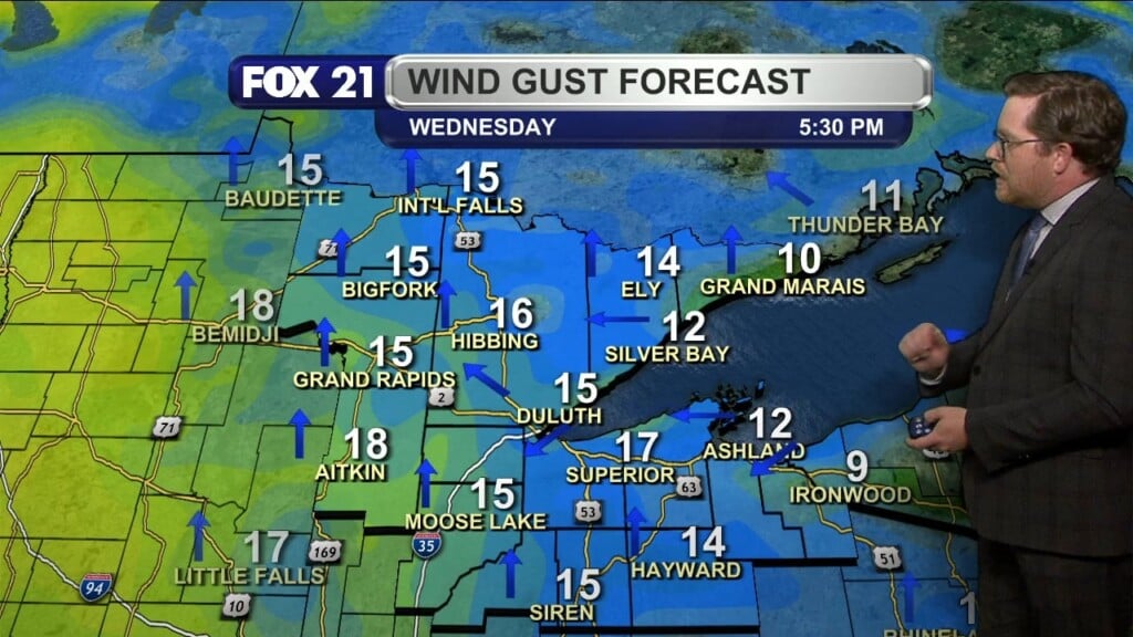Tuesday Evening Northland Forecast