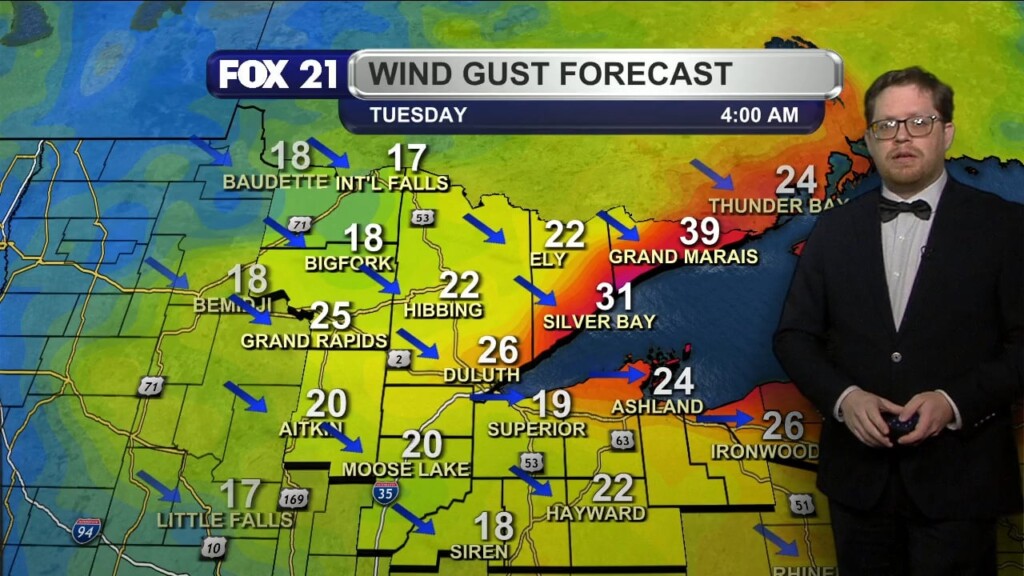 Monday Evening Northland Forecast