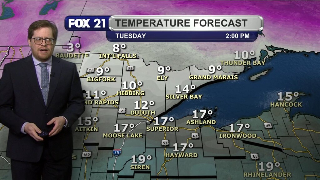 Monday Evening Northland Forecast