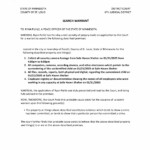 Second warrant, pg1
