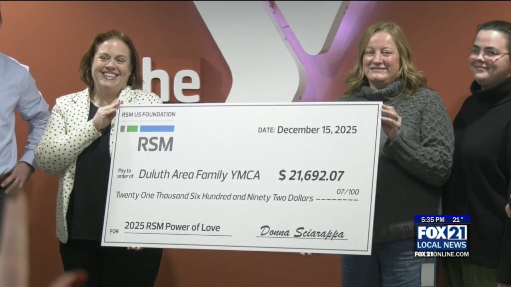 Duluth Area Family Ymca Receives $21,000 Donation