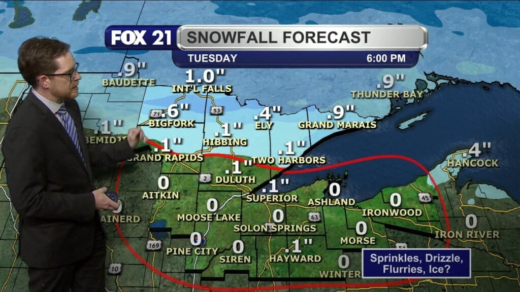 Sunday Evening Northland Forecast