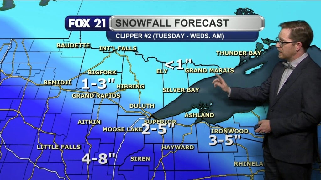 Tuesday Evening Northland Forecast