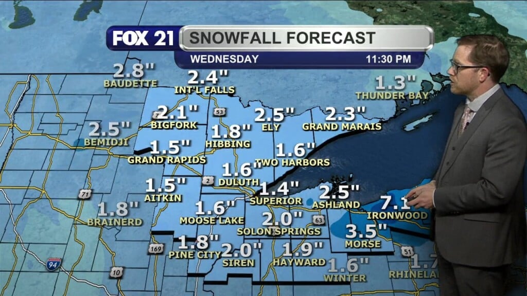 Monday Evening Northland Forecast
