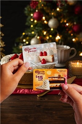 The Cheesecake Factory’s Peppermint Stick Chocolate Swirl Cheesecake And Special Holiday Gift Card Offer Return