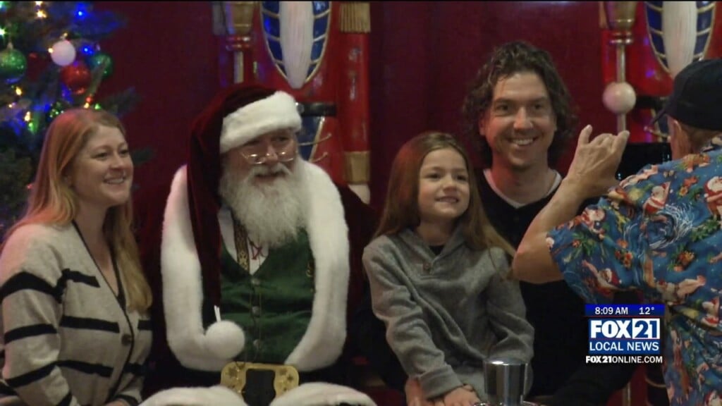 Santa And His Reindeer Visiting Fitgers