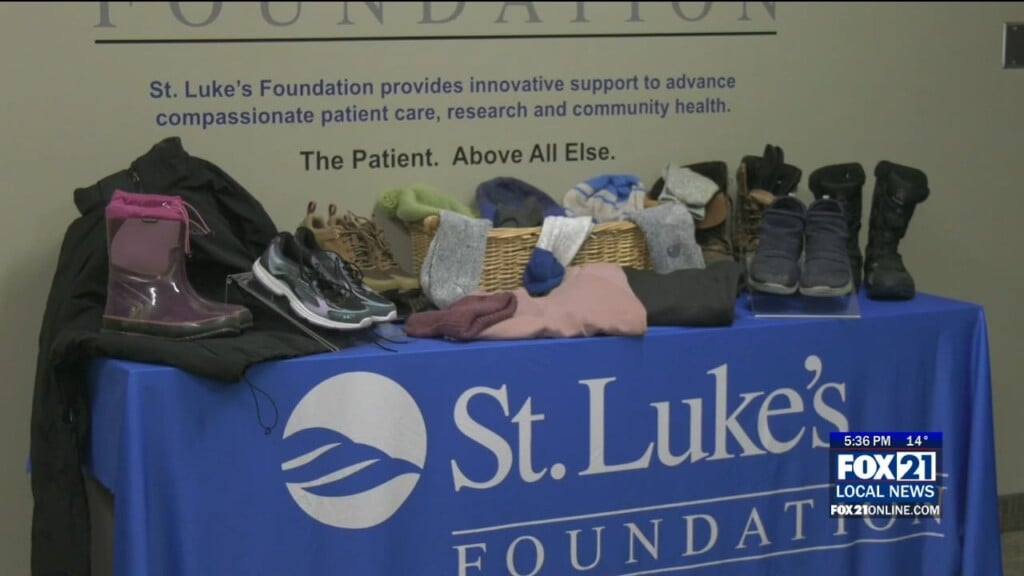 St. Lukes Foundation "boot Drive" Gives Warm Clothes To Patients