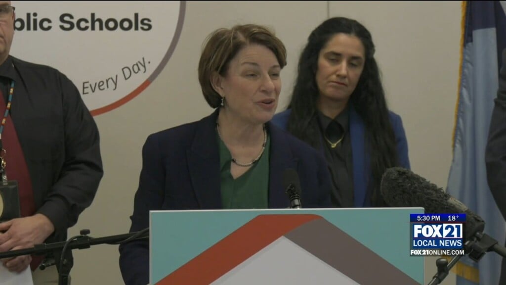 Senator Amy Klobuchar And Local Educators Speak On School Ice Impacts