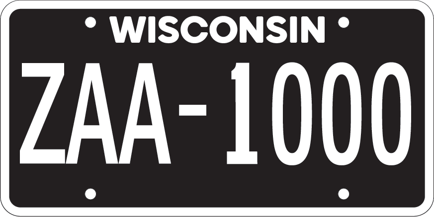 Wisconsin Blackout Plate