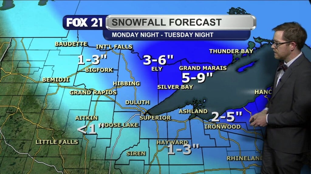 Monday Evening Northland Forecast