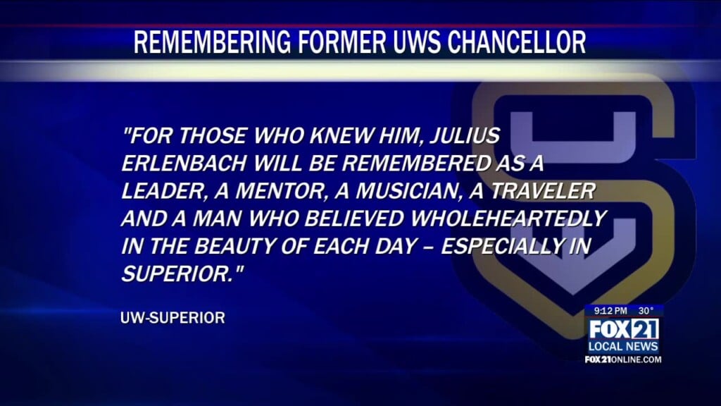 Former Uw Superior Chancellor Julius Erlenbach Passes Away At 82